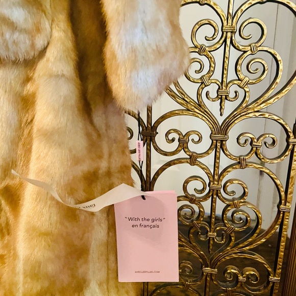 Corn dog faux mink hoodie coat from Alec Les Filles, XL - Picture 5 of 5